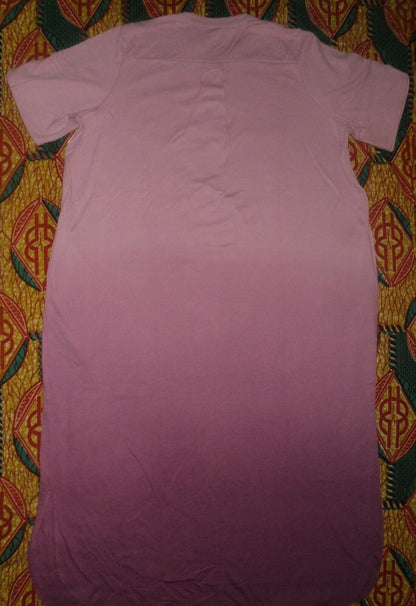 Dreams & Co. Plus Size Orchid Pink Ombre Short Sleeve Knit Lounger Size 1X-22/24