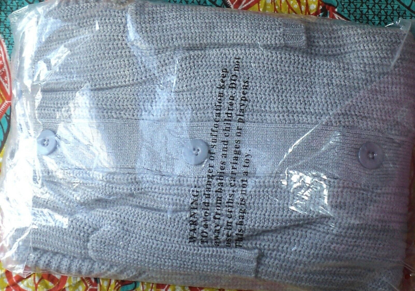 Woman Within Plus Size Heather Grey Long Sleeve Shaker Knit Cardigan Sz 4X-34/36