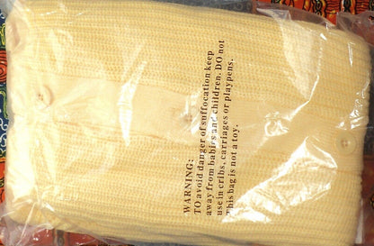 Woman Within Plus Size Banana  Long Sleeves Shaker Knit Cardigan Size 5X(38/40)