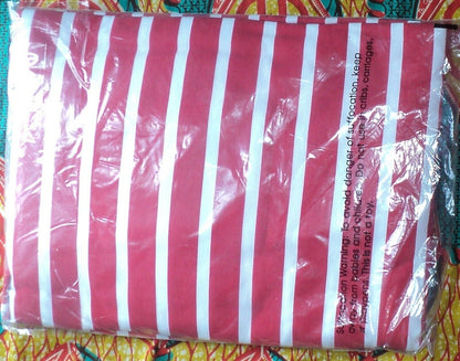 Woman Within Plus Size Vivid Red White Stripe Lace-Up Front Fleece Dress Size 2X