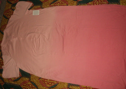 Dreams & Co. Plus Size Coral Rose Ombre Short Sleeve Knit Lounger Size 4X(34/36)