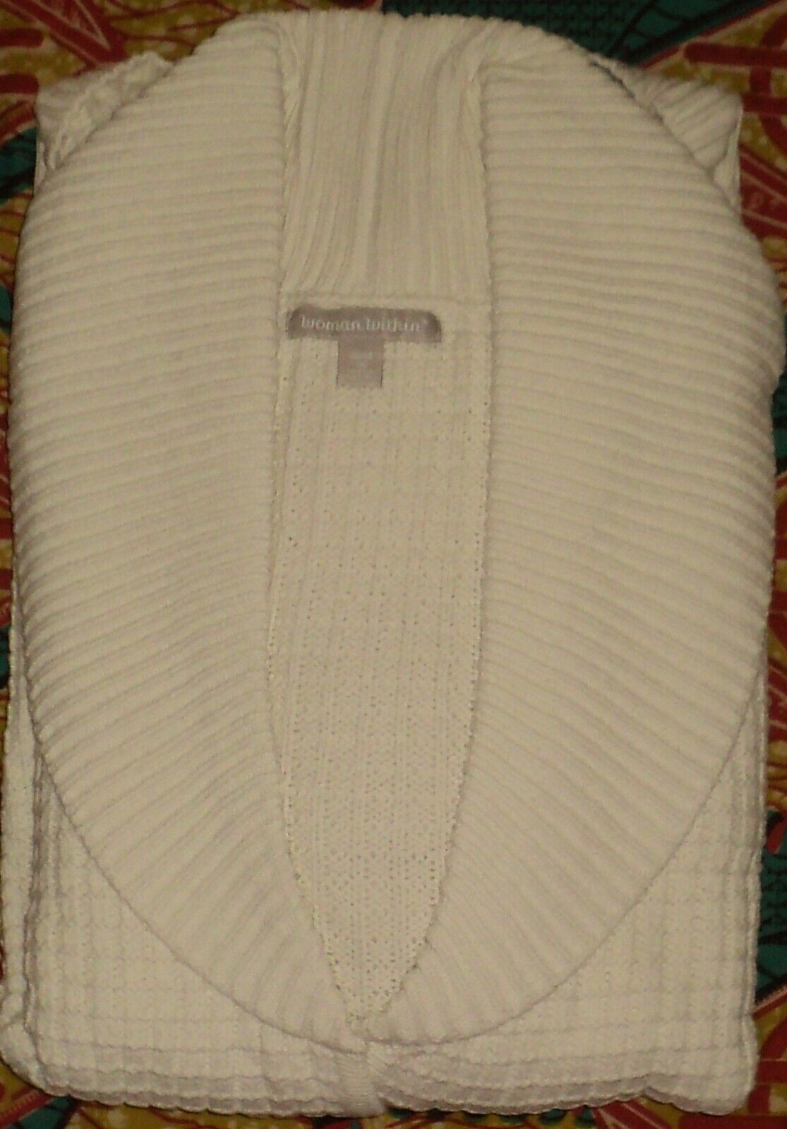 Woman Within Plus Size  Ivory Shawl Collar Long Sleeve Cardigan Size 3X(30/32)