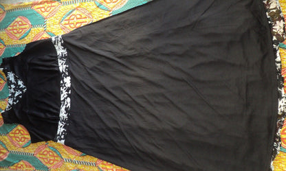 Jessica London Plus Size Black Brushed Floral Flyaway Maxi Dress Size 30W