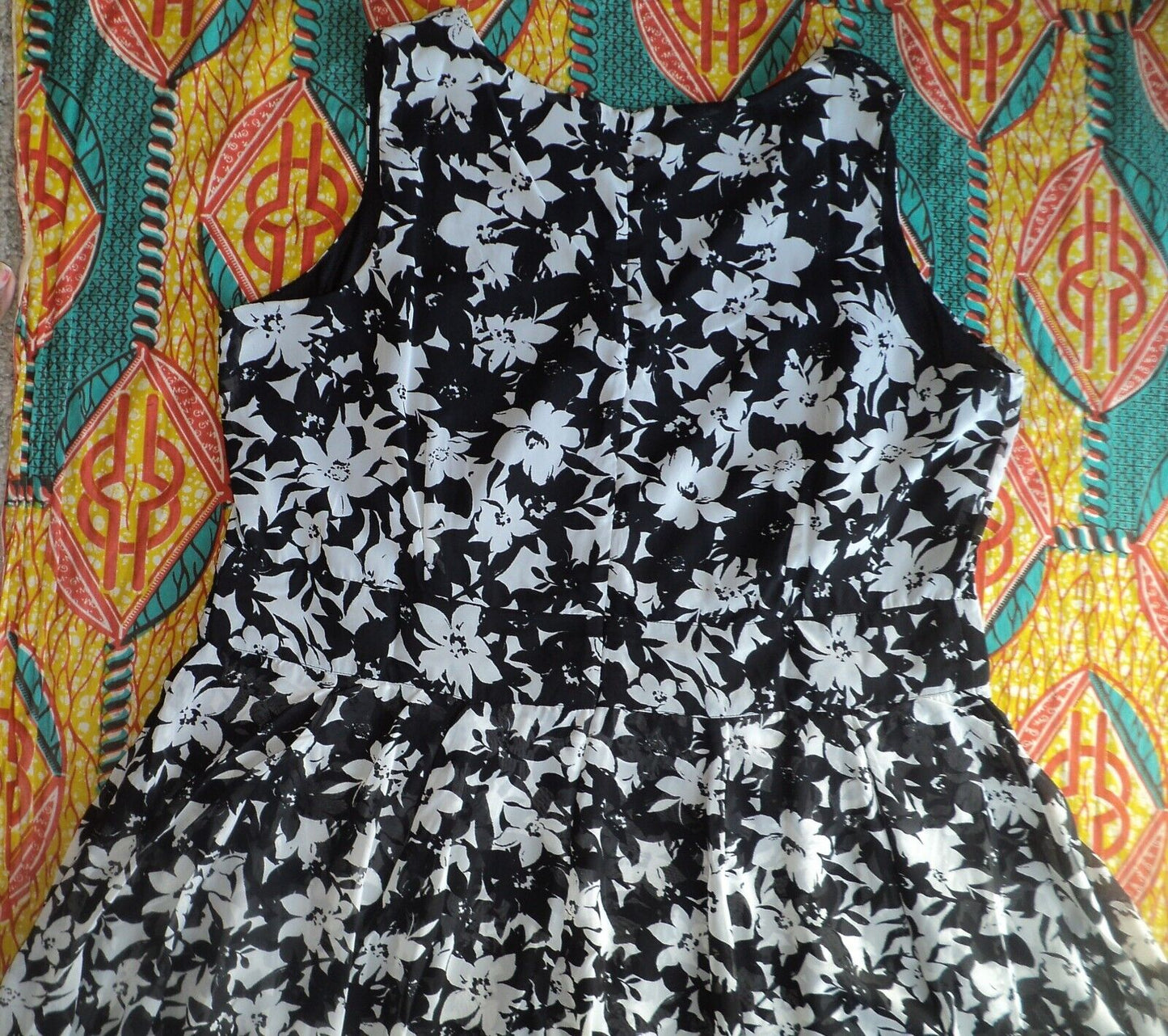 Jessica London Plus Size Black Brushed Floral Flyaway Maxi Dress Size 30W