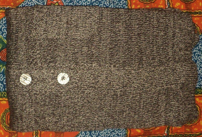 Woman Within Plus Size Light Khaki Chocolate Marled Sweater Cardigan Size 4X