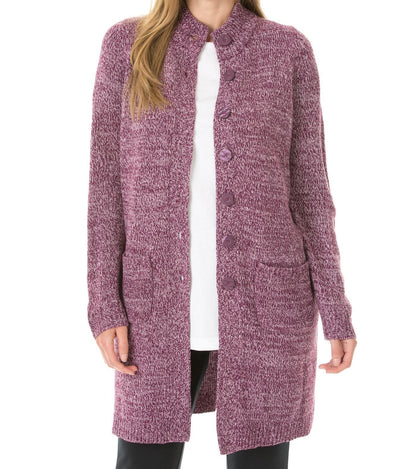 Woman Within Plus Size Boysenberry Pink Sweater Cardigan Size 1X(22/24)