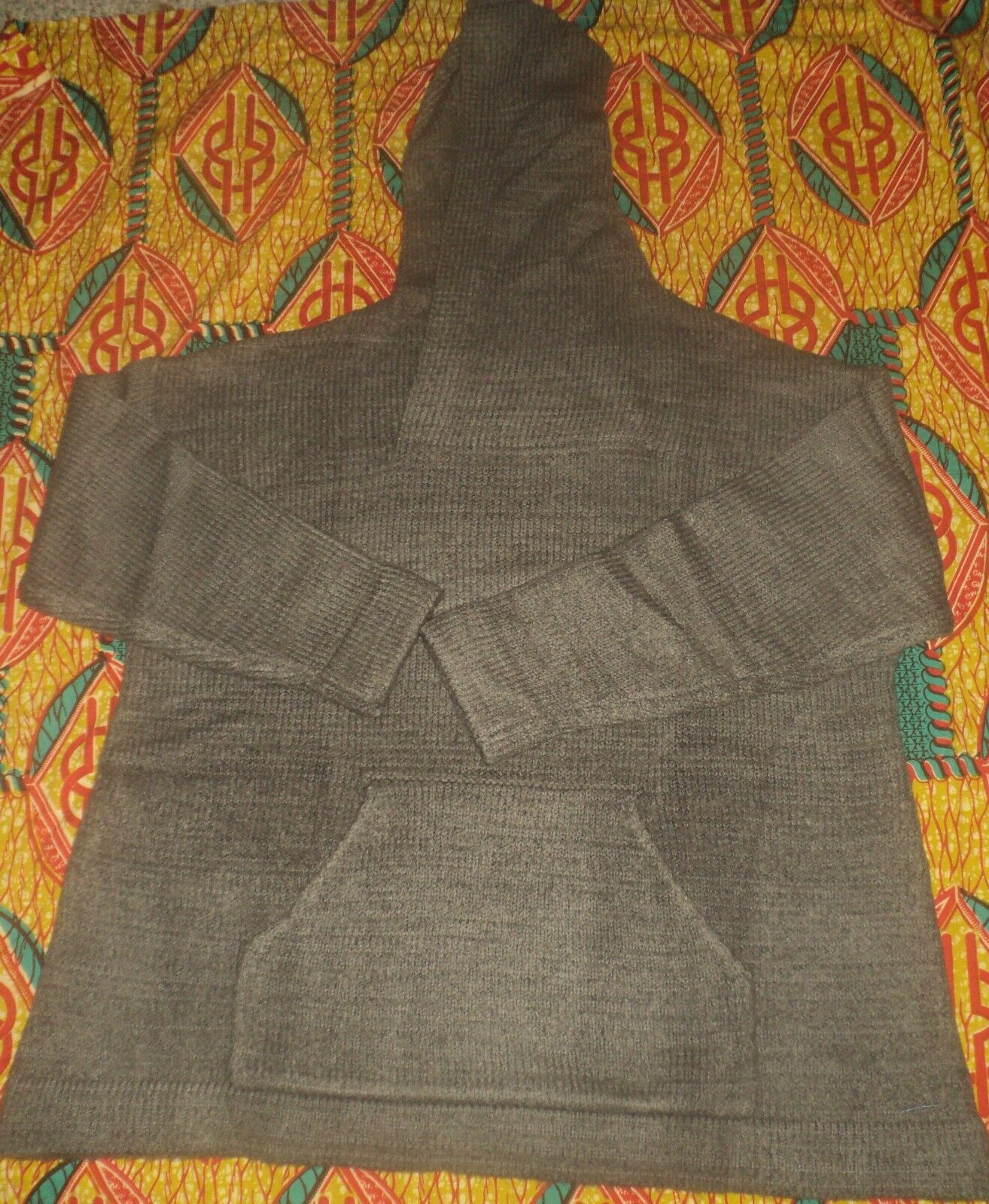 Denim 24/7 Plus Size  Medium Heather Grey Long Sleeves Hoodie Sweater Size 2X