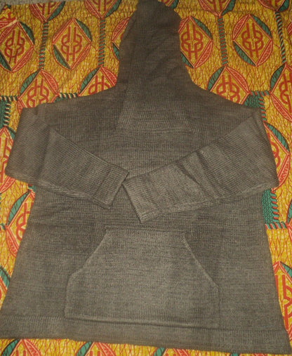 Denim 24/7 Plus Size  Medium Heather Grey Long Sleeves Hoodie Sweater Size 2X