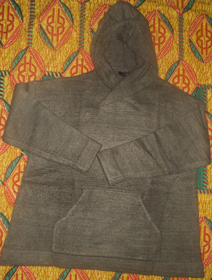 Denim 24/7 Plus Size  Medium Heather Grey Long Sleeves Hoodie Sweater Size 2X