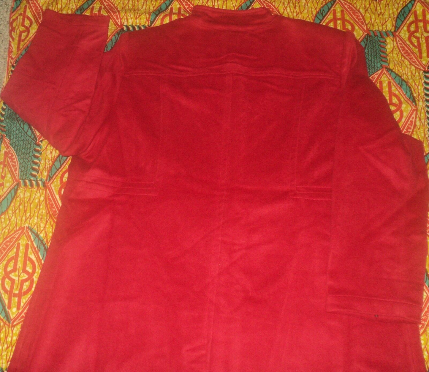 Jessica London Plus Size Classic Red Long Sleeves Wool-Blend Shirtcoat Size 26