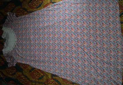 Jessica London Tall Plus Size Vibrant Orange Crochet Applique Maxi Dress Sz 26W