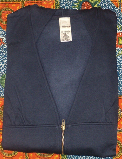 Roaman’s Plus Size Midnight Navy Fleece Screen Print Pantset Size 1X(22W/24W)