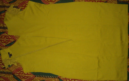 Roaman's Plus Size Bright Pistachio V-neckline Lace Trim Dress Size 20W