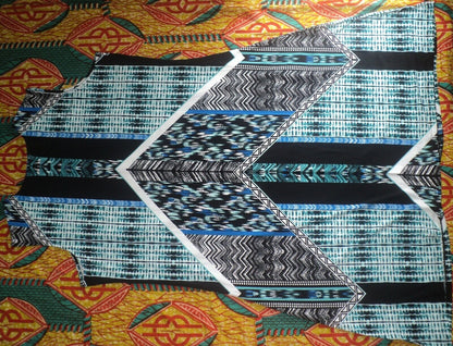 Roaman's Plus Size Teal Graphic Print Knit Sleeveless Dress Size 2X(26/28)