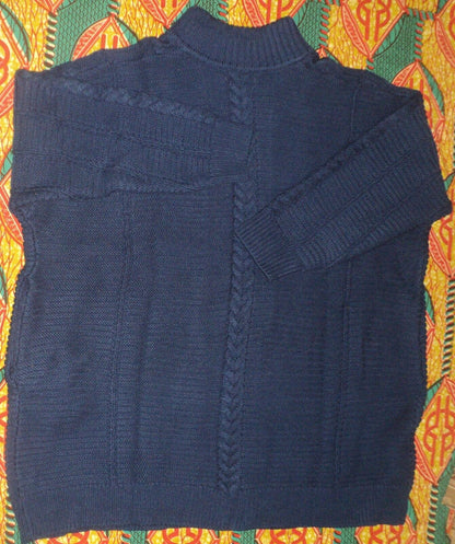 Woman Within Plus Size Evening Blue Knit Sweater Cardigan Size 2X(26/28)