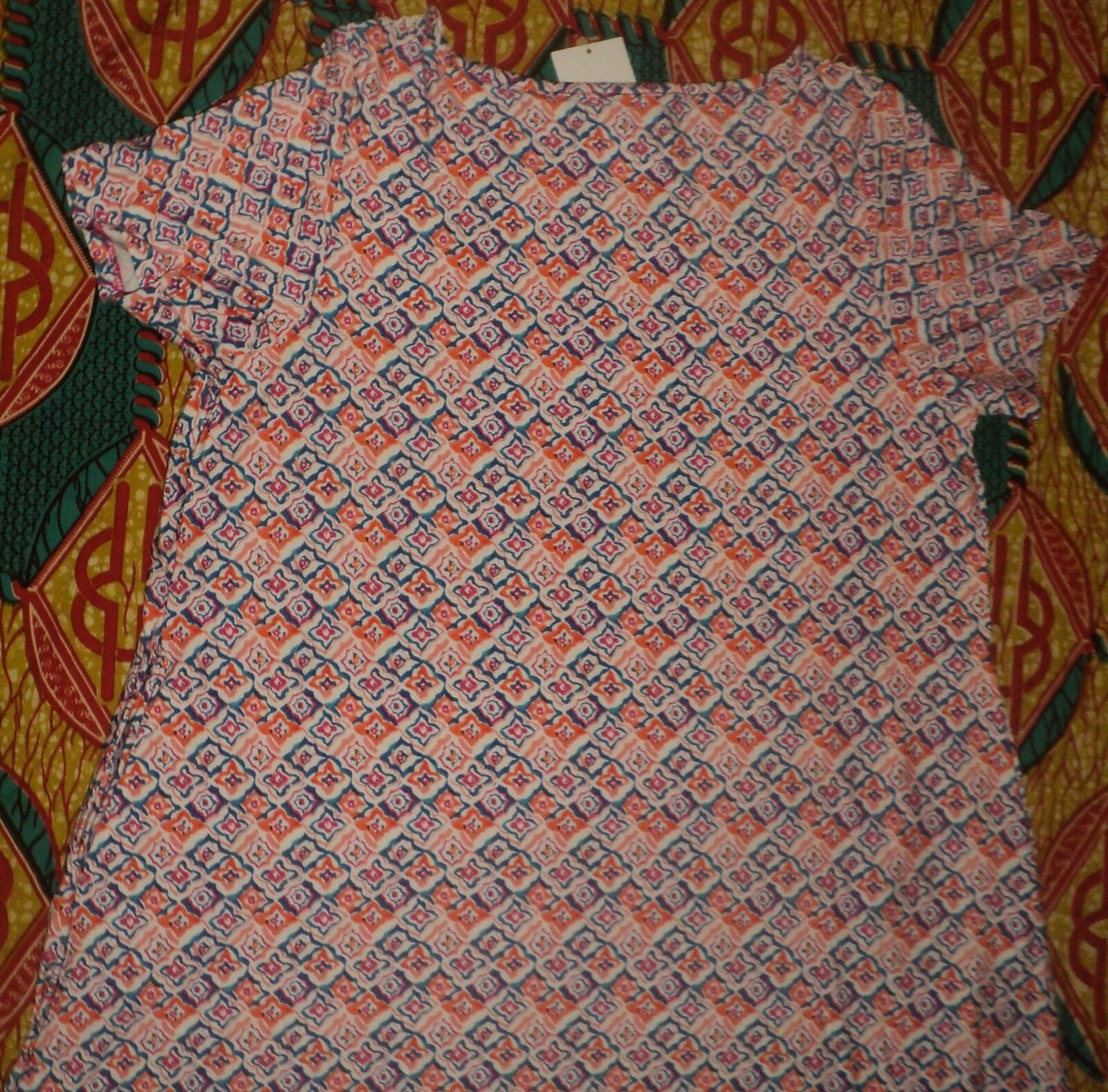 Jessica London Plus Size Petite Vibrant Orange Crochet Applique Maxi Dress 18W