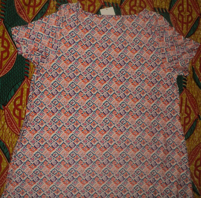 Jessica London Plus Size Petite Vibrant Orange Crochet Applique Maxi Dress 18W