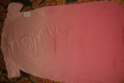 Dreams & Co. Plus Size Coral Rose Ombre Short Sleeve Knit Lounger Size 2X(26/28)