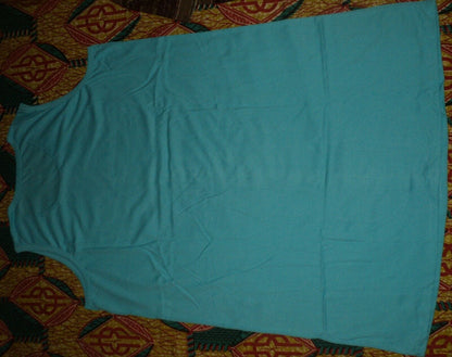 Dreams & Co Plus Size Bright Aqua Blossom 2Pack Sleeveless Sleepshirts Size 2X
