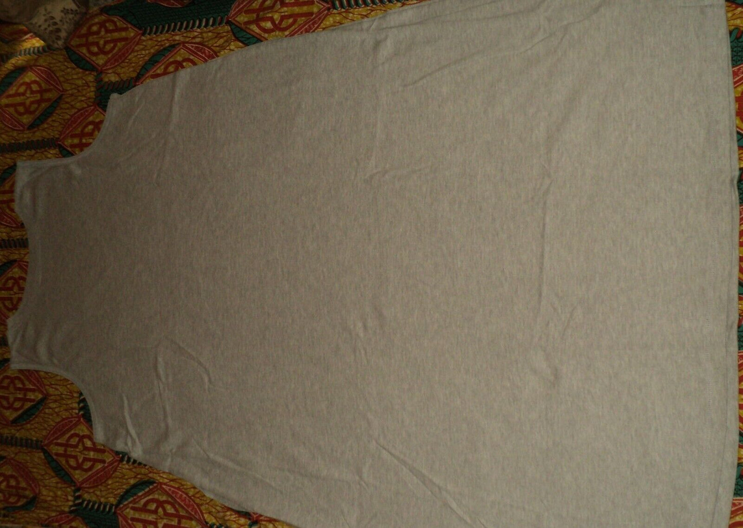 Dreams & Co. Petite Plus Size Heather Grey Sleeveless Trapeze Lounger Size 1X