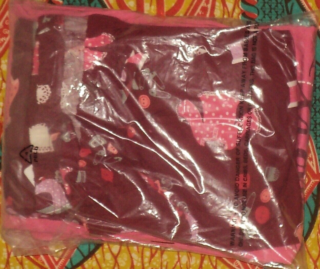 Dreams & Co. Plus Size Pomegranate Happiness Sleeveless Pajamas Set Size 1X