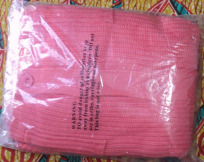 Woman Within Plus Size Sunset Coral Shaker Knit Cardigan Size 3X(30/32)