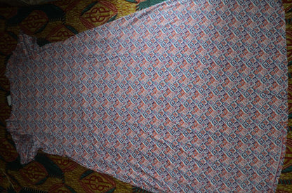 Jessica London Plus Size Petite Vibrant Orange Crochet Applique Maxi Dress 28W