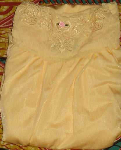 Only Necessities Plus Size Banana Long Tricot Knit Nightgown Size 2X(26/28)