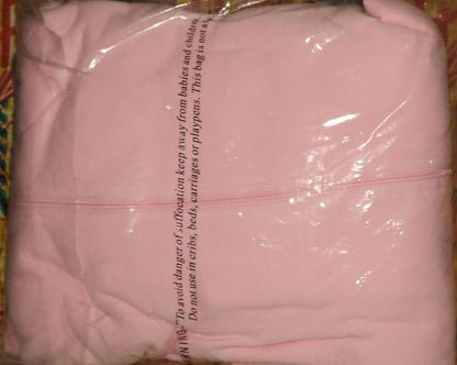 Dreams & Co. Plus Size Pink Long Fleece Hoodie Robe Size 1X(22/24)