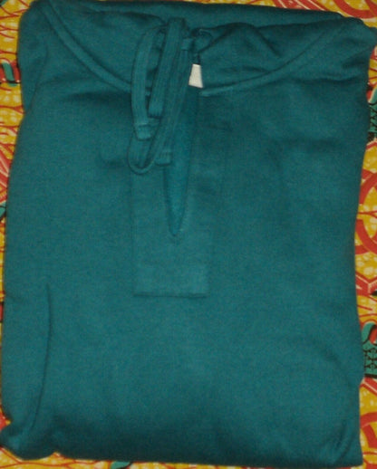 Dreams & Co.  Plus Size Deep Teal Long Sleeves Hooded Lounger Size 2X(26/28)