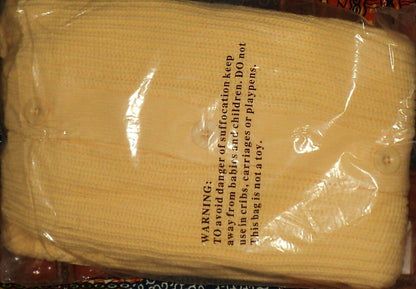 Woman Within Plus Size Banana  Long Sleeves Shaker Knit Cardigan Size 3X(30/32)