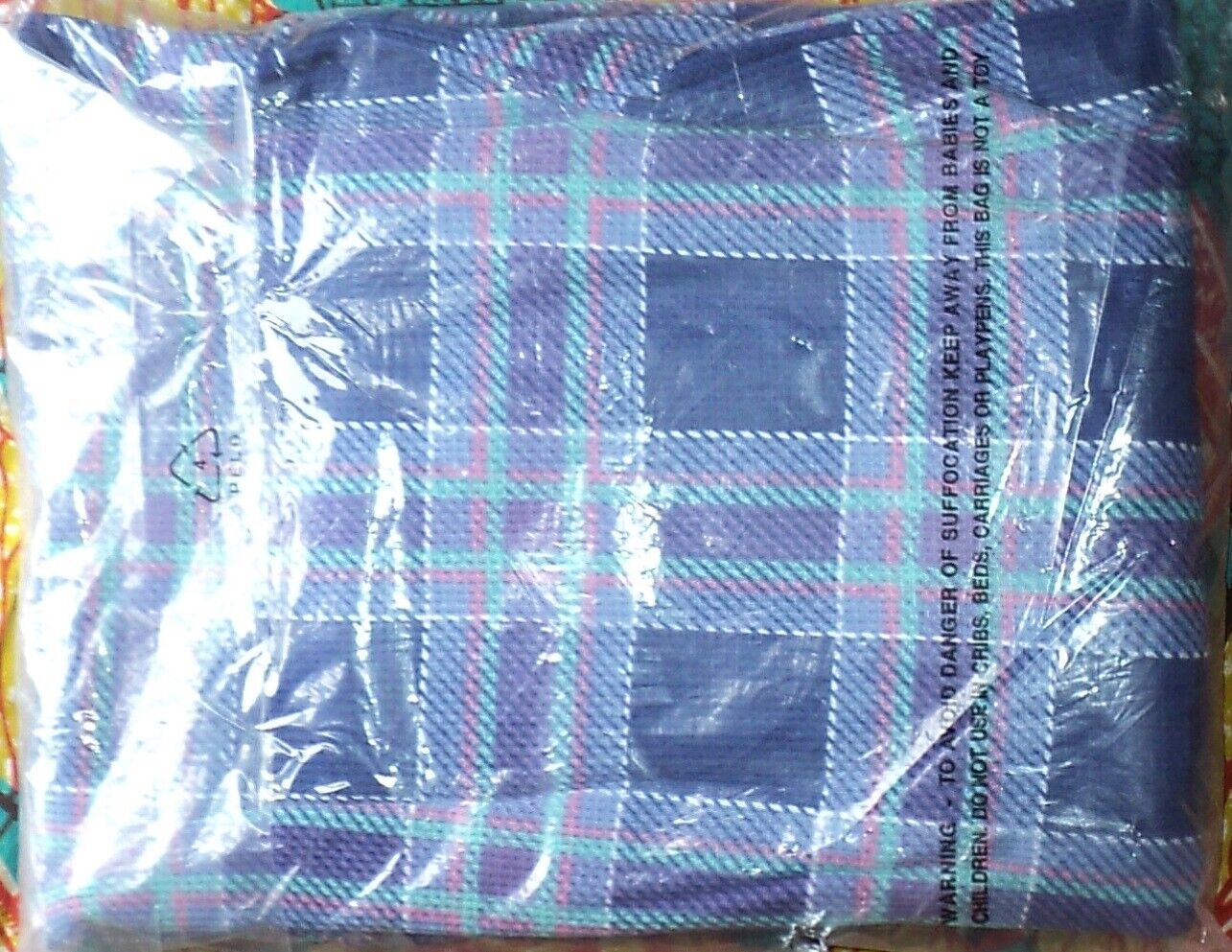 Dreams & Co. Plus Size Ultra Blue Thermal Henley Sleepshirt Size 2X(26/28)