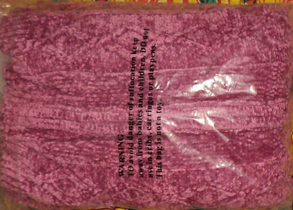 Woman Within Plus Size Raspberry Chenille Zip Cable Cardigan Size 2X(26/28)