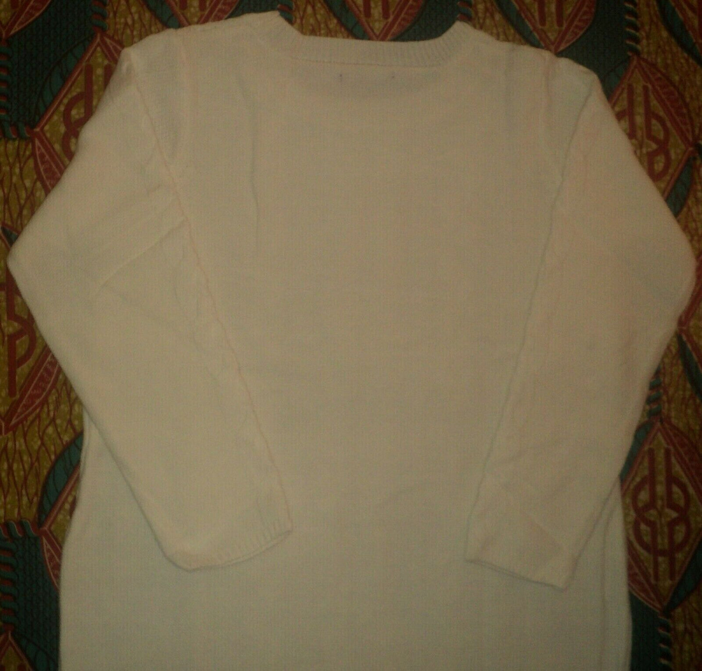 Jessica London Plus size Ivory Cable Knit Long Sleeves Sweater Dress Size 22/24