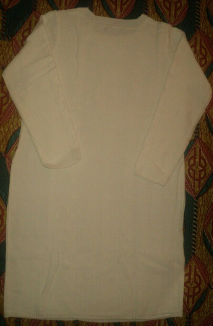 Jessica London Plus size Ivory Cable Knit Long Sleeves Sweater Dress Size 22/24