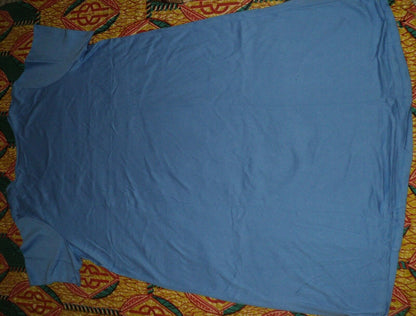 Dreams & Co. Plus Size Cornflower Blue Solid Pintucked Lounger